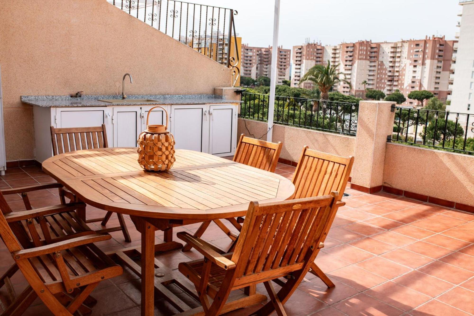 Perla De Mar - Atico Con Amplia Terraza 40M2, Piscina Y Parking En Playa Canet Canet d'En Berenguer Bagian luar foto