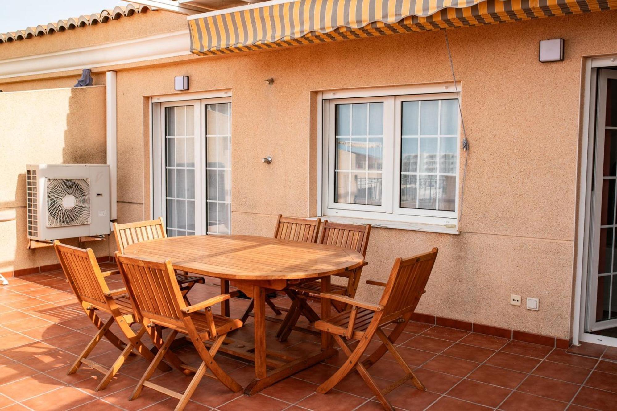 Perla De Mar - Atico Con Amplia Terraza 40M2, Piscina Y Parking En Playa Canet Canet d'En Berenguer Bagian luar foto